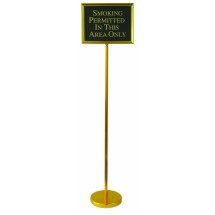 Aarco Products TI-1B Director Aluminum Changeable Sign with Gold Frame, 59&quot;