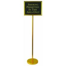 Aarco Products TY-2B Director Changeable Sign Stand with Aluminum Frame 54&quot;H