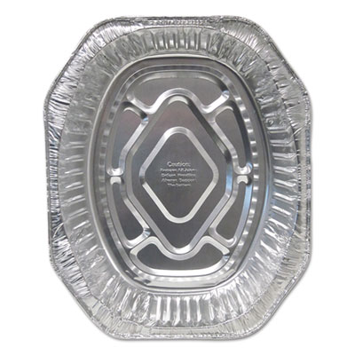 Aluminum Roaster Pans, Extra-Large Oval, 100/Carton