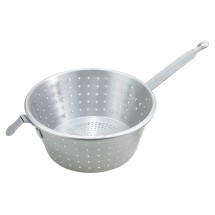 Winco ASS-10 Aluminum Spaghetti Strainer with Handle 10&quot;