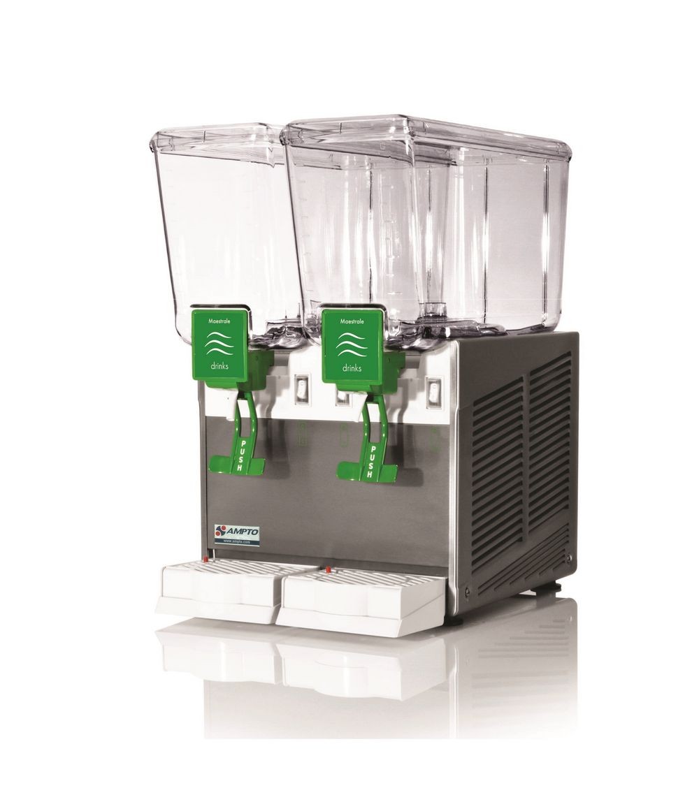 Ampto C1256 Cold Beverage Dispenser, 3 Gallons, 2 Bowls