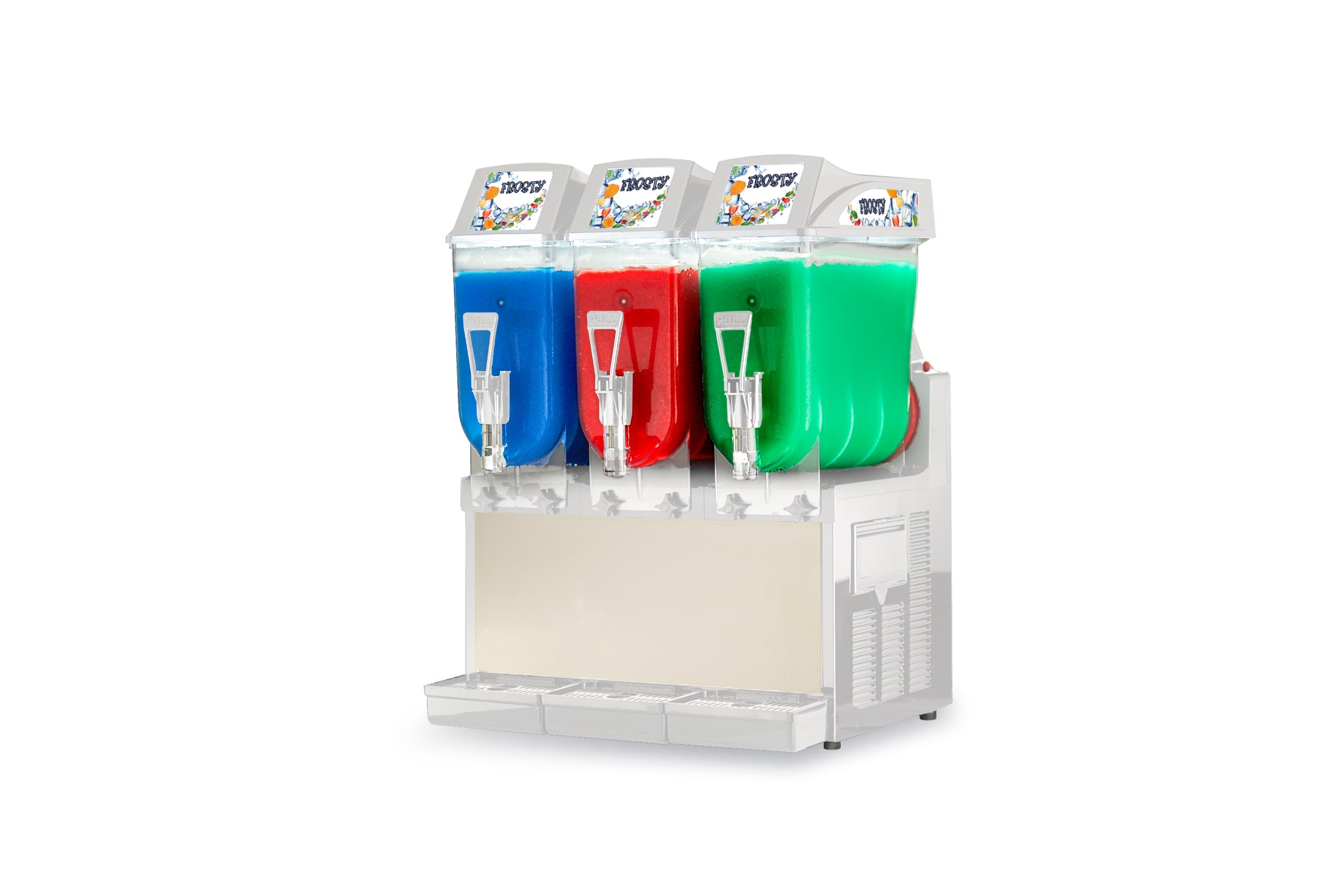 Ampto GRA-123 Granita Frozen Drink Machine, 3 Bowls, 3 Gallons
