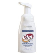 Dial Antimicrobial Healthcare Foaming Hand Soap, 7.5 oz Tabletop Pump 12/Carton