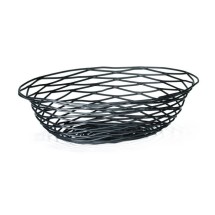 TableCraft BK17412 Artisan Metal Black Oval Basket 12&quot; x 9&quot; x 3&quot;