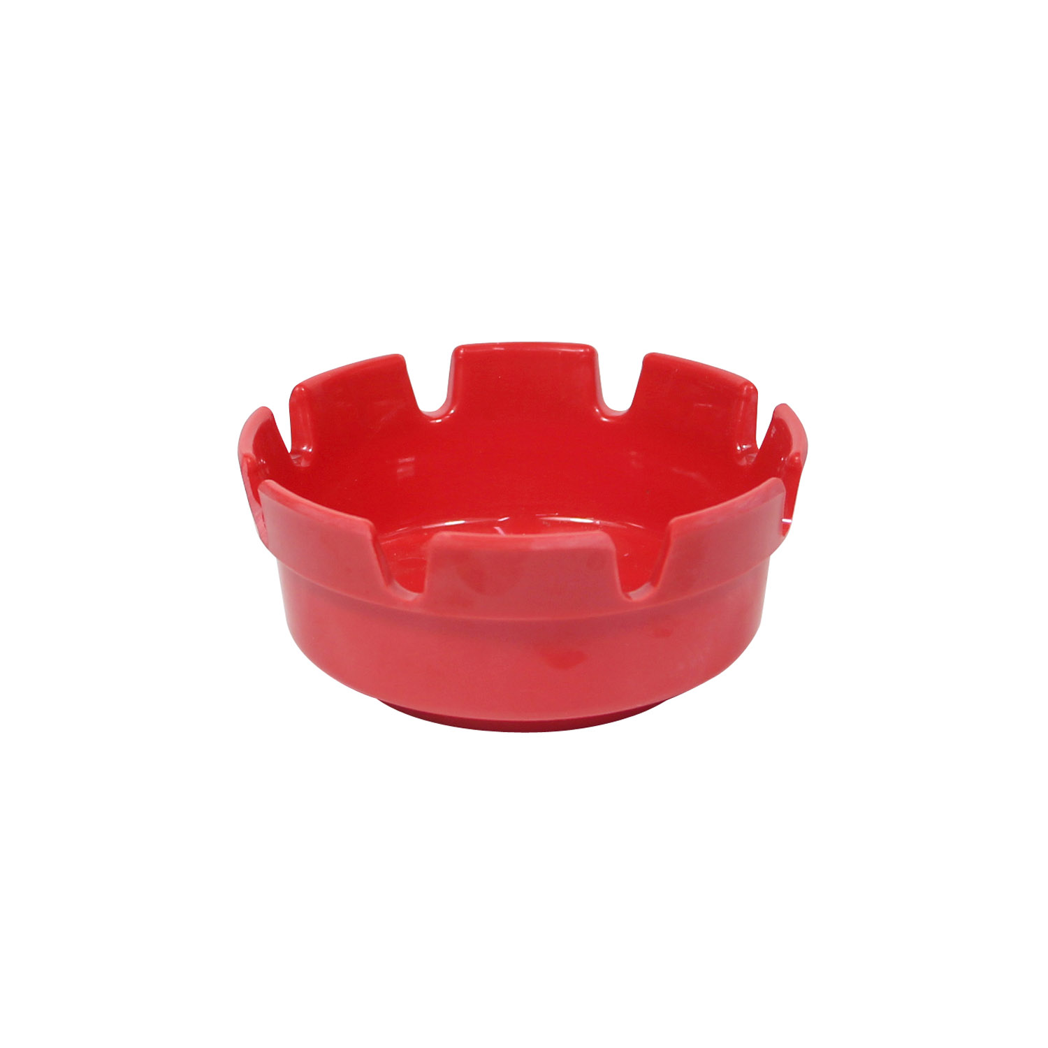 CAC China PAST-4R Red Plastic Ashtray 4" Dia