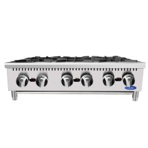 Atosa ACHP-6 Stainless Steel Six Burner Hot Plate, 36&quot;