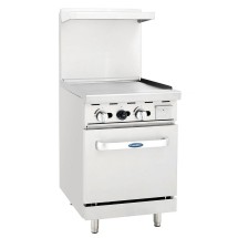 Atosa AGR-24G 24&quot; Gas Range with 24&quot; Griddle and (1) 20&quot; Oven