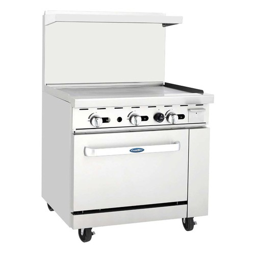 Atosa AGR-36G 36" Gas Range, 36" Griddle and (1) 26-1/2" Oven