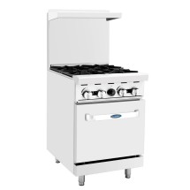 Atosa AGR-4B 24" Gas Range with (4) Open Burners and (1) 20" Oven