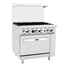 Atosa AGR-6B 36" Gas Range with (6) Open Burners and (1) 26-1/2" Oven