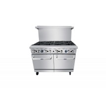 Atosa AGR-8B 48&quot; Gas Range with (8) Open Burners and (2) 20&quot; Ovens