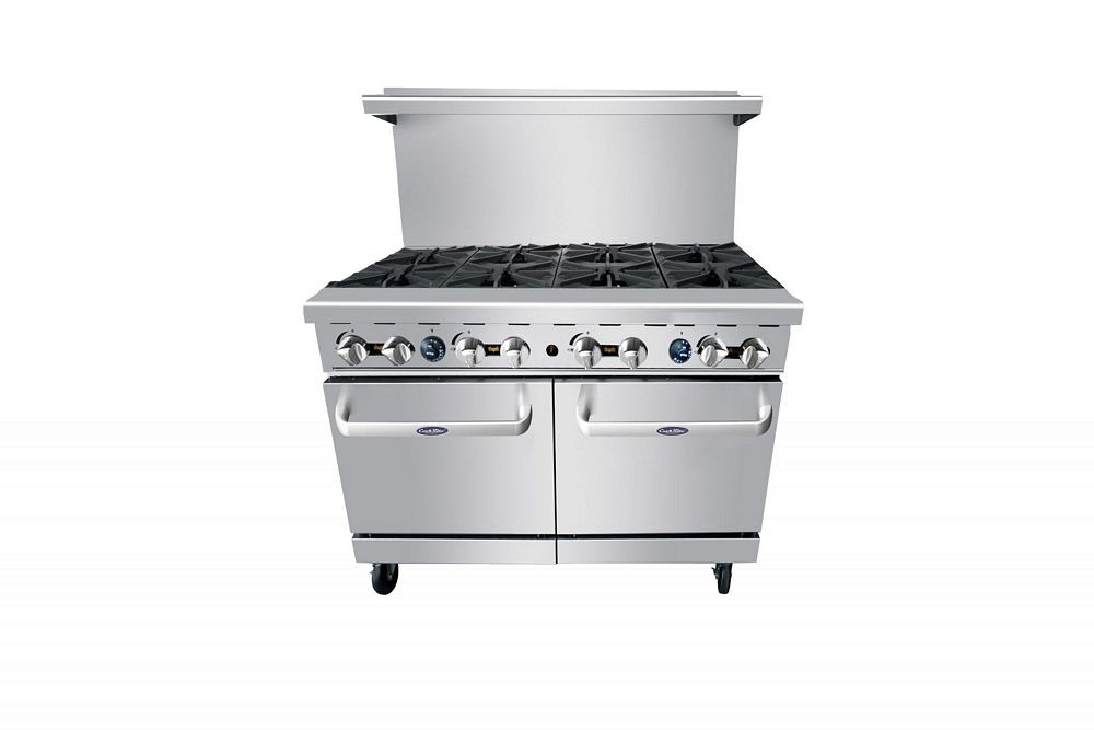 Atosa AGR-8B 48" Gas Range with (8) Open Burners and (2) 20" Ovens