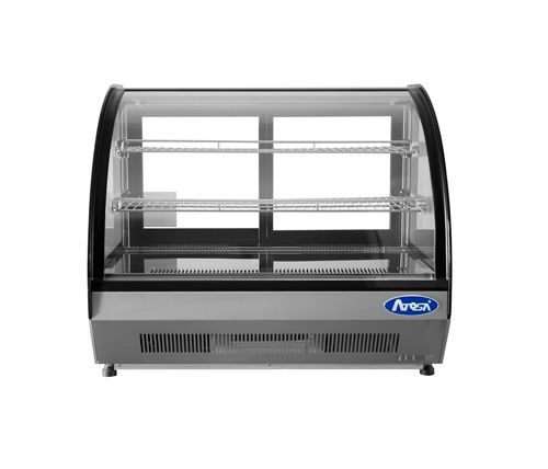 Atosa CRDC-46 Curved Countertop Glass Refrigerated Display Case 35"