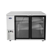 Atosa MBB48GGR Stainless Steel Back Bar Cooler with Glass Door 48&quot;