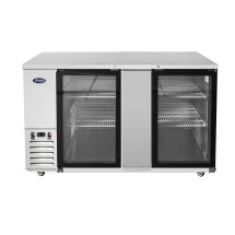 Atosa MBB69GGR Stainless Steel Back Bar Cooler with Glass Door 69"