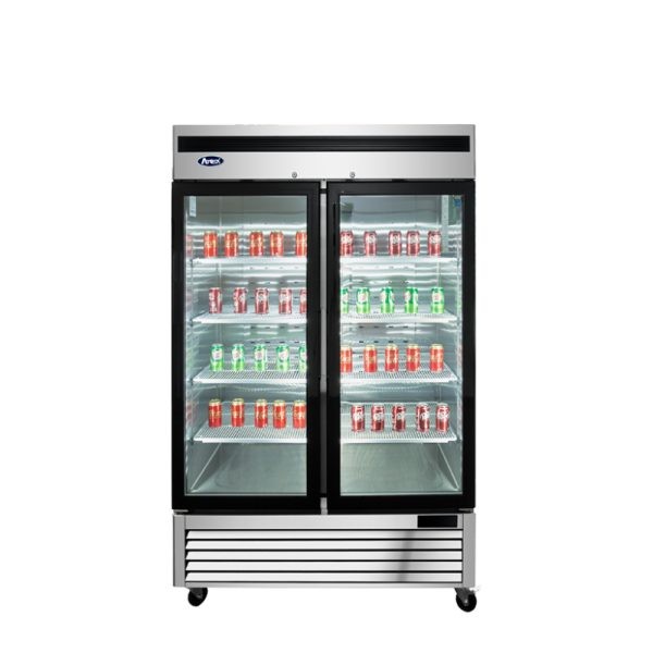 Atosa MCF8703ES Bottom Mount Two Glass Door Freezer Merchandiser 55