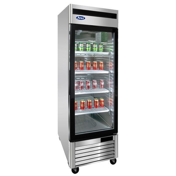 Atosa MCF8705GR Bottom Mount One Glass Door Merchandiser Refrigerator 27