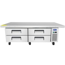 Atosa MGF8454GR 76&quot; Refrigerated Chef Base