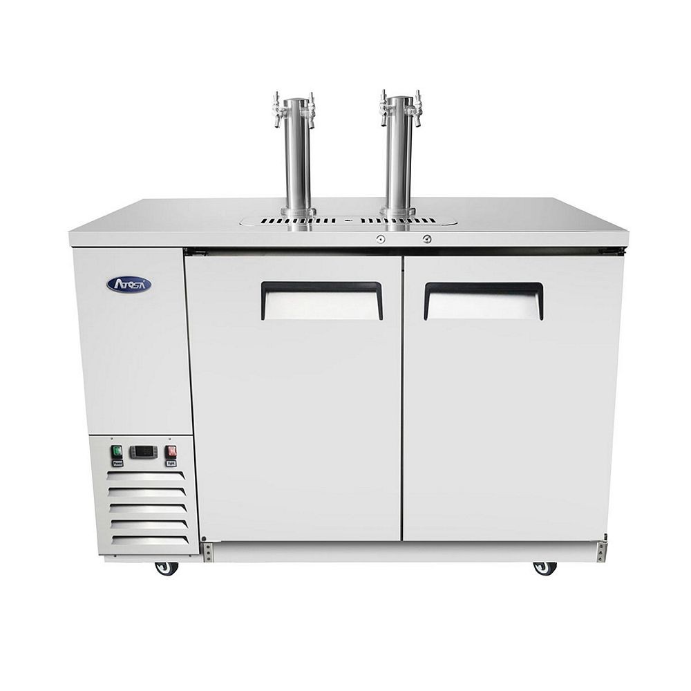 Atosa MKC58GR Dual Faucet Draft Beer Keg Cooler 58"