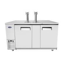 Atosa MKC68GR Dual Faucet Draft Beer Keg Cooler 68"