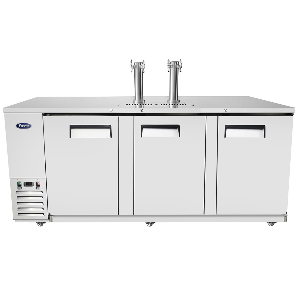 Atosa MKC90GR Dual Faucet Draft Beer Keg Cooler 90" LionsDeal