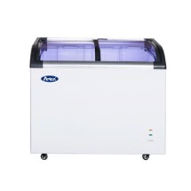 Atosa MMF9110 Curved Top Glass Lid Chest Freezer 9.6 Cu. Ft.