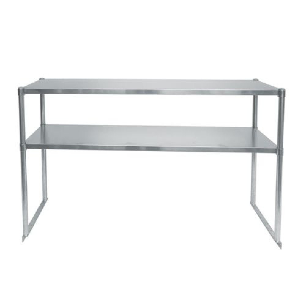 Commercial Stainless Steel Kitchen Prep Table Double Overshelf 12" x 60" 
