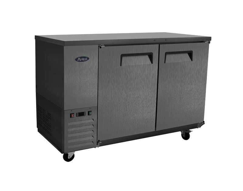 Atosa SBB48GRAUS2 Black Two Door Back Bar Cooler 48"