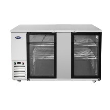 Atosa SBB69GGRAUS1 Stainless Steel Two Glass Door Back Bar Cooler 68&quot;