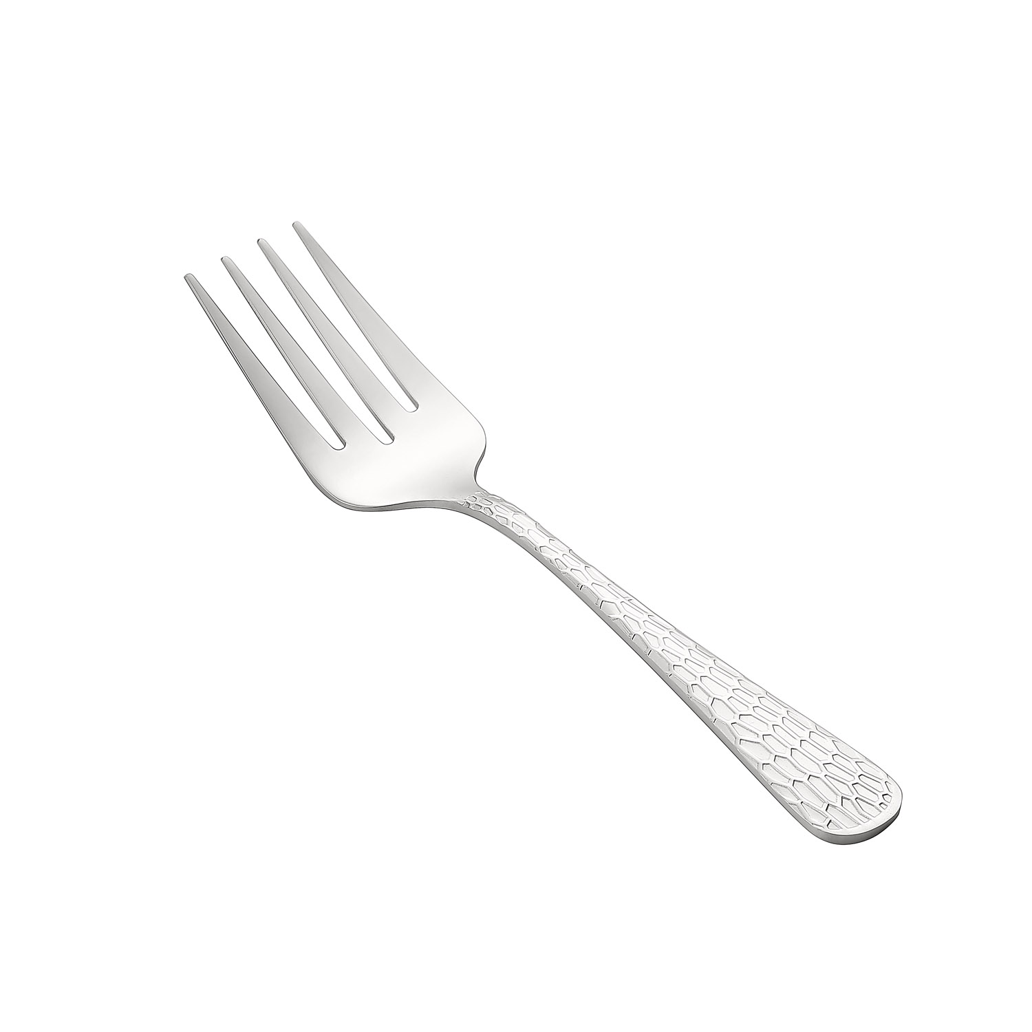 CAC China 8015-18 Auspicious Cold Meat Fork, Extra Heavy Weight 18/8, 8-1/2" - 1 dozen