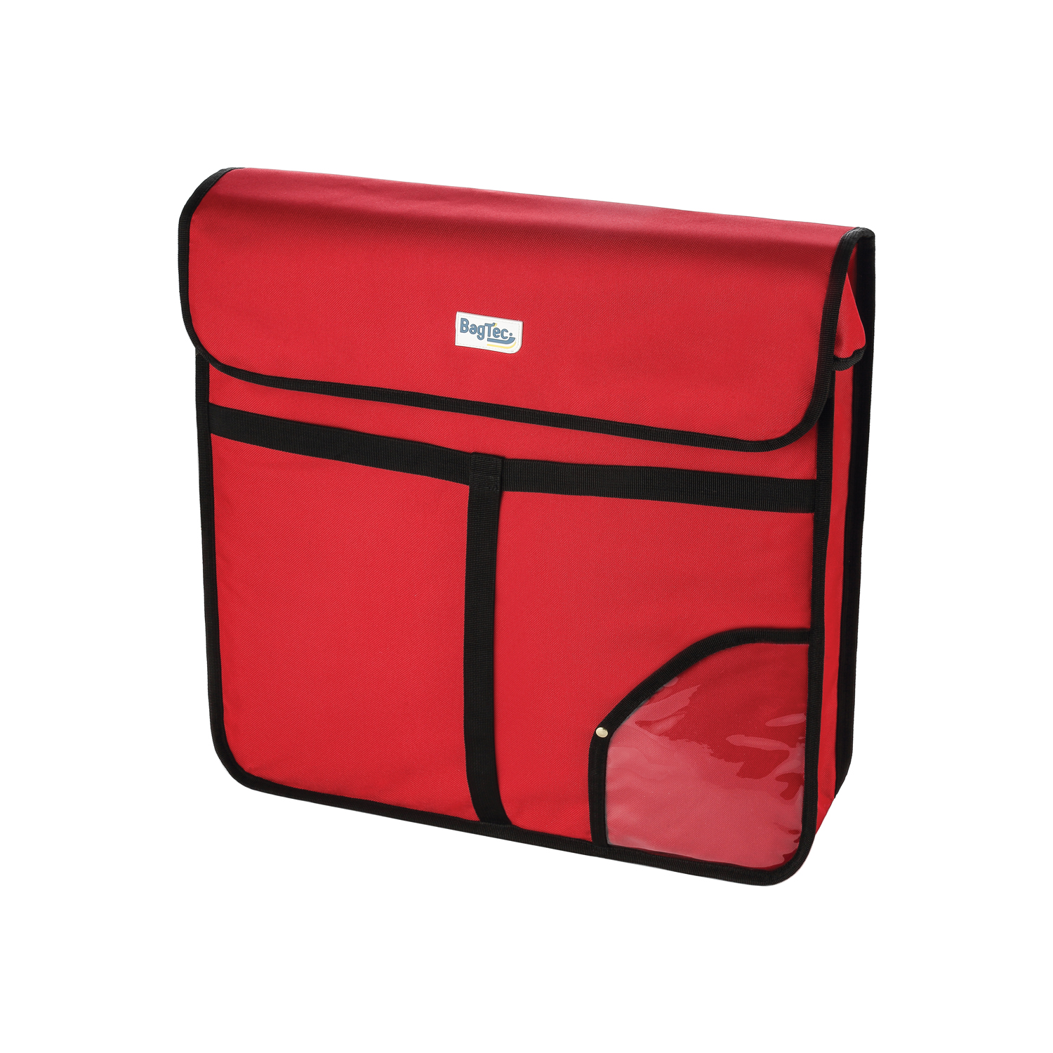 CAC China BTPZ-0520R BagTec Red Pizza Delivery Bag 20" x 20" x 5"