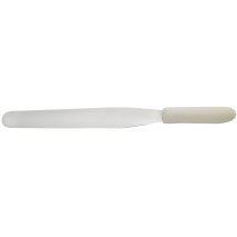 Winco TWPS-9 Bakery Spatula 9 1/2&quot; Blade, White Polypropylene Handle