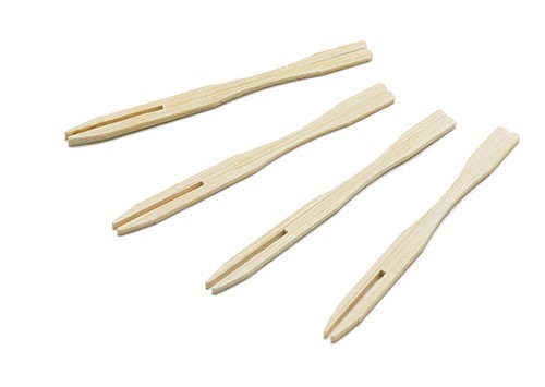 TableCraft BAMF35 Bamboo Fork Pick, 3-1/2" 