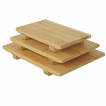Thunder Group WSPB003 Large Bamboo Sushi Plate 10-1/2&quot; x 7&quot;