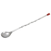 Winco BPS-11 Bar Spoon with Red Knob 11&quot;