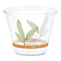 Bare RPET Cold Cups, Leaf Design, 9 oz, 1000/Carton