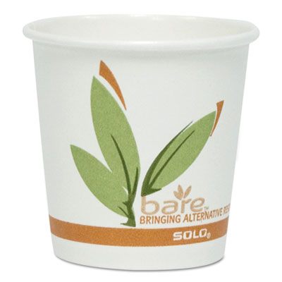 Bare by Solo Eco-Forward Recycled Content PCF Paper Hot Cups, 12 oz, 1,000/Ct