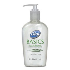 Dial Basics Liquid Hand Soap, Fresh Floral 7.5 oz., 12/Carton