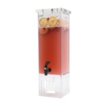 Rosseto LD111 Rectangular Acrylic Base Beverage Dispenser 2 Gallon