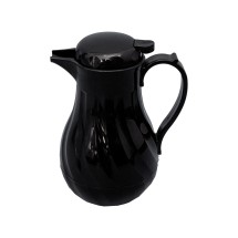 CAC China BVSR-64BK Insulated Black Swirl Beverage Server 64 oz.