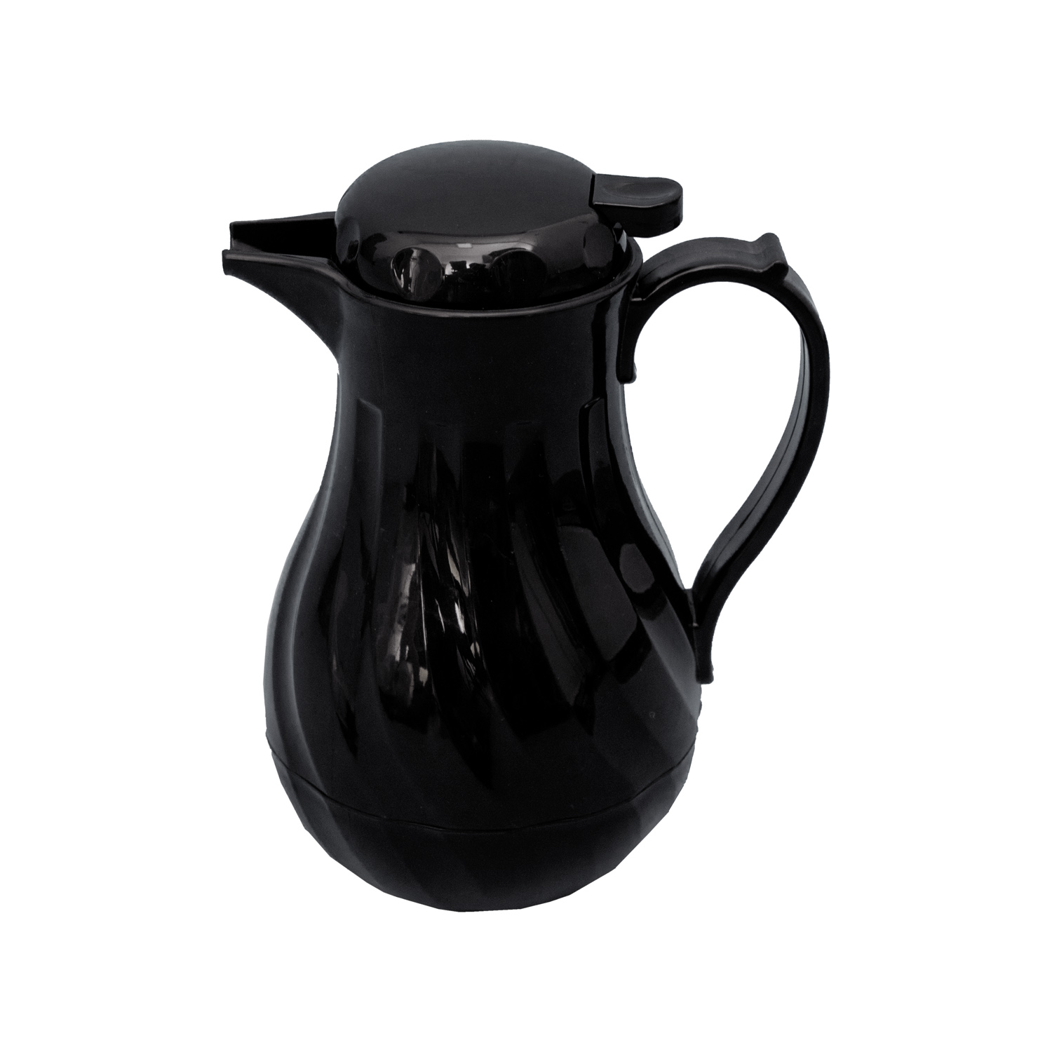 CAC China BVSR-64BK Insulated Black Swirl Beverage Server 64 oz.