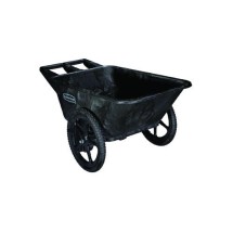 Big Wheel Utility Cart, 300 lb Capacity, 7.5 Cubic, Black