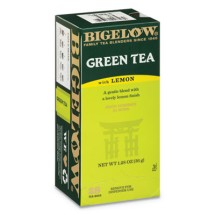 Bigelow Green Tea with Lemon, Lemon, 0.34 lbs, 28/Box