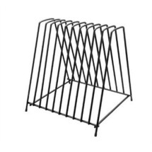 Franklin Machine Products  226-1122 Black-Coated Steel 10-Cutting Boards Storage Rack