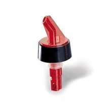 TableCraft 2246A Proper Pour 1 oz. Posi-Pourer with Red Dip Tube/Red Spout