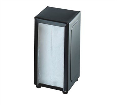 TableCraft 2212 Full Size Black Napkin Dispenser