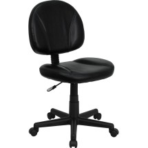 Flash Furniture BT-688-BK-GG Black Leather Ergonomic Task Chair