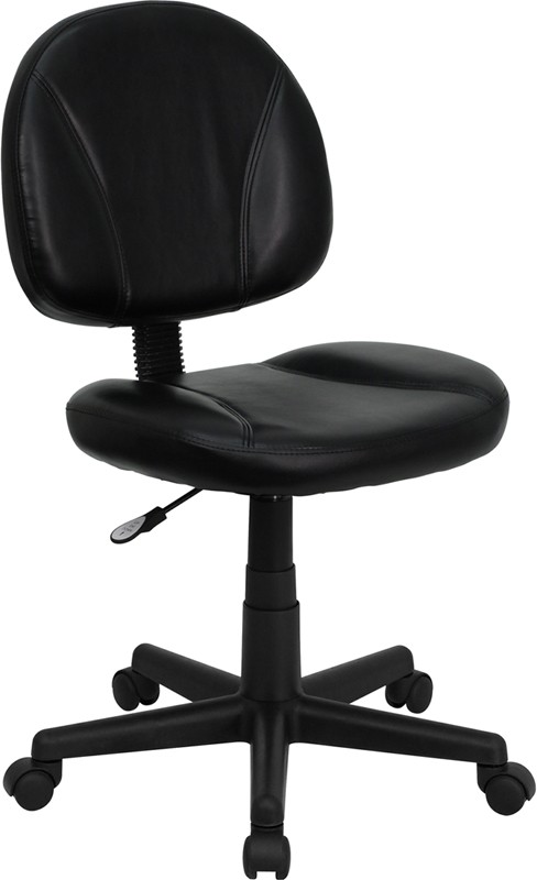 Flash Furniture BT-688-BK-GG Black Leather Ergonomic Task Chair