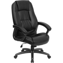 Flash Furniture GO-7145-BK-GG Black Leather Office Chair