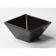 G.E.T. Enterprises ML-257-BK Siciliano Black 3 oz. Square Petite Bowl, 3&quot;